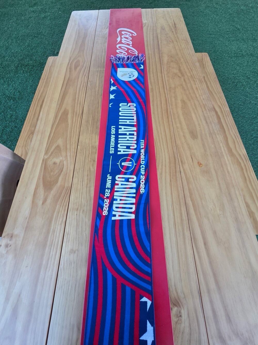 Canada South Africa 2026 World Cup Official FIFA Match Los Angeles Scarf 6/28/26